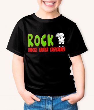 Camiseta ROCK CON TUS HIJ@S / ROCK CON TUS PAPIS (Niños)