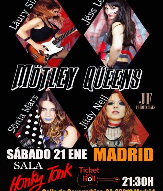 Sab 21 Ene, El gran tributo a Mötley Crüe en Madrid- Mötley Queens-
